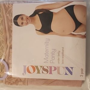 Joyspun (pk of 3)Maternity panties under-belly lace waistband XXXL(22)